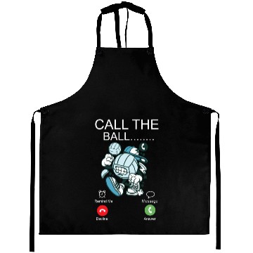 Discover Volleyball Player Team Phone Display Call The Ball Aprons