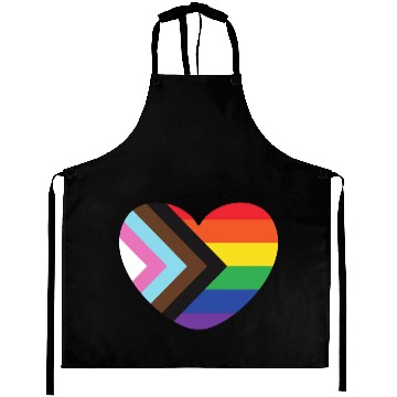 Discover Pride Rainbow Heart Aprons