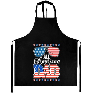 Discover All American Dad Usa Sunglasses Flag Father's Day Aprons