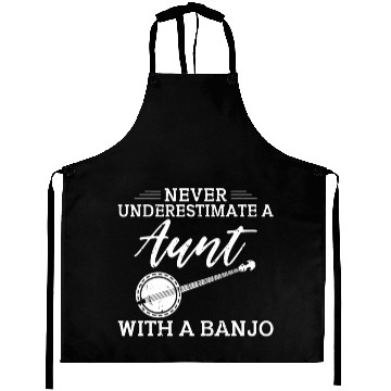 Discover Never underestimate a Aunt with a Banjo Aunt Aprons