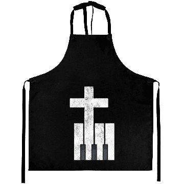 Discover Piano Cross Christian Pianis Aprons