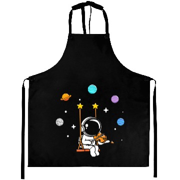 Discover Astronaut Violin Player Violinist Viola Classical Aprons