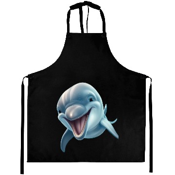 Discover Sunny Delphinia: Joyful Dolphin's Paradise Aprons