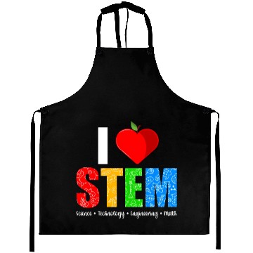 Discover I Love Stem Teacher Science Technology Aprons