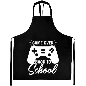 Discover Game Over Back To School Aprons