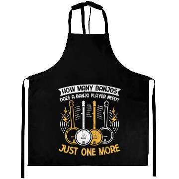 Discover Bluegrass Musician How Many Just One More Banjo Aprons
