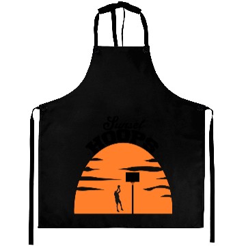Discover Basketball Gift: Sunset Hoops Aprons