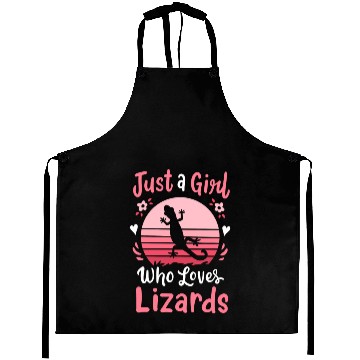 Discover Lizard Reptile Lizard Lover Retro Aprons