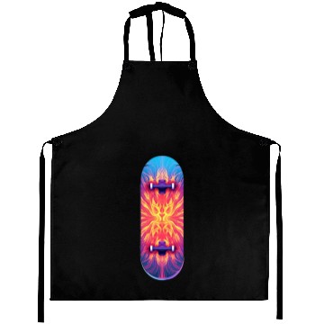 Discover Skateboarding Skateboard Abstract Pattern Aprons
