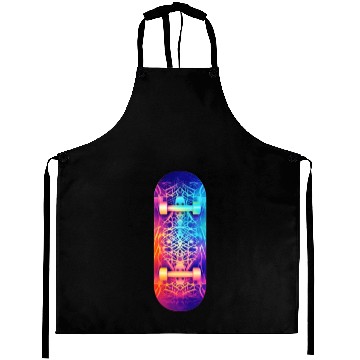 Discover Skateboarding Skateboard Abstract Pattern Aprons