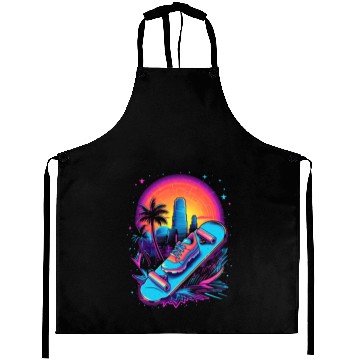 Discover Skateboarding Skateboard Skates 80s 90s Retro Aprons