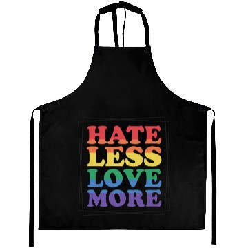 Discover Vintage LGBT Pride Month Hate Less Love More Aprons
