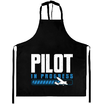Discover Pilot In Progress Plane Aircraft Student Pilot Aprons