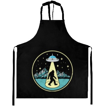 Discover Bigfoot Abduction Sasquatch Ufo Alien Aprons