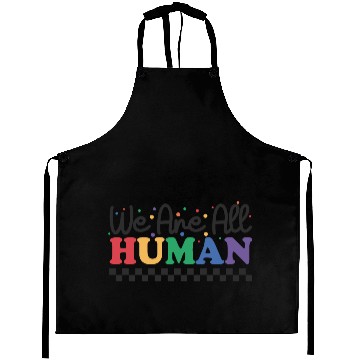 Discover We are All Human Aprons for Pride Month