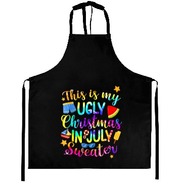Discover This Is My Christmas In July Sweater Summer Aprons