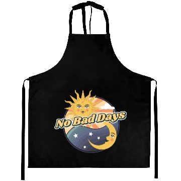 Discover No Bad Days yellow Aprons
