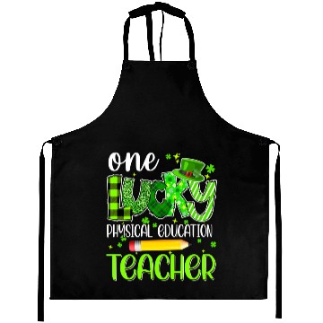 Discover One Lucky Physical Education Teacher Pencil St Aprons