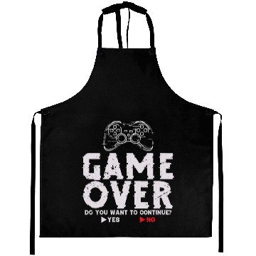 Discover Game Over Do You Want To Continue Yes No Aprons