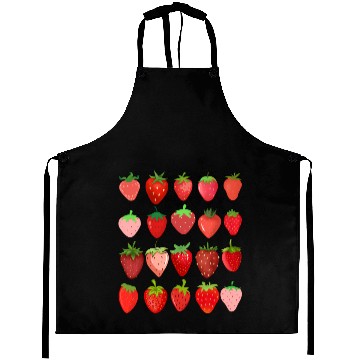 Discover Cottagecore Kawaii Strawberry Aesthetic Aprons