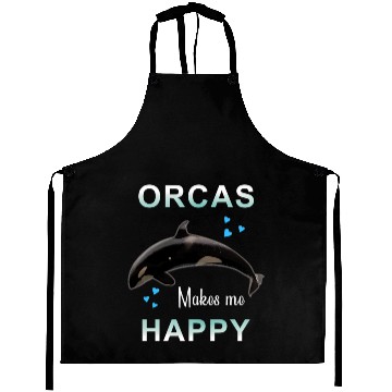 Discover Orcas Make Me Happy Killer Whale Aprons