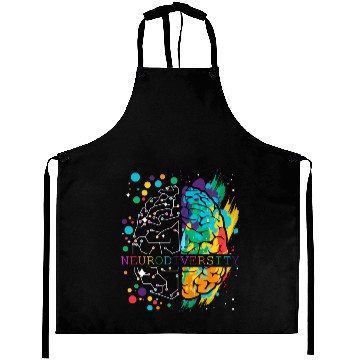 Discover Embrace Neurodiversity Brain Autism Aprons