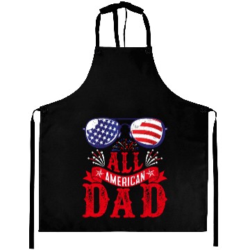 Discover All American Dad America Pride US Patriot Aprons