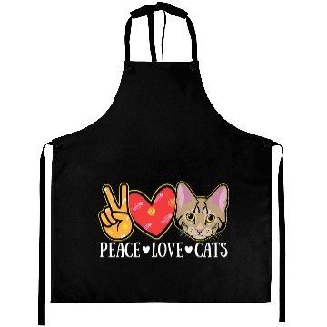 Discover Peace Love Cats Kitten Meowsome Cat Aprons