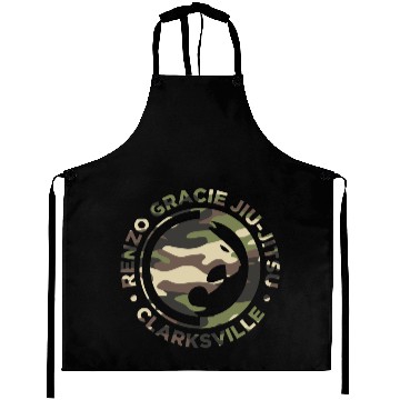 Discover Renzo Gracie Jiu-Jitsu Clarksville Camouflage Logo Aprons