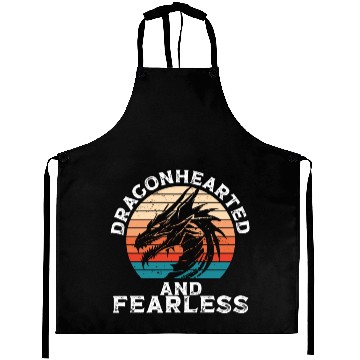 Discover Dragonhearted and fearless Aprons