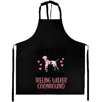 Discover Who Loves Her Treeing Walker hound Aprons