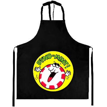 Discover Vintage Scratch And Sniff Sticker Peppermint Dyno- Aprons