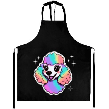 Discover Rainbow Poodle Dog Lover Puppy Aprons