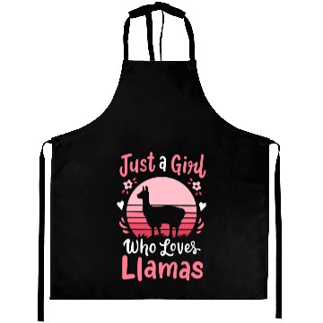 Discover Llamas Llama Lover Retro Aprons