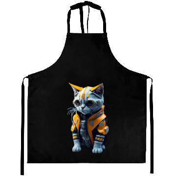 Discover Cyberpunk Cat Aprons
