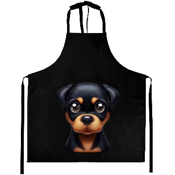 Discover Playful Rottweiler Puppy Aprons