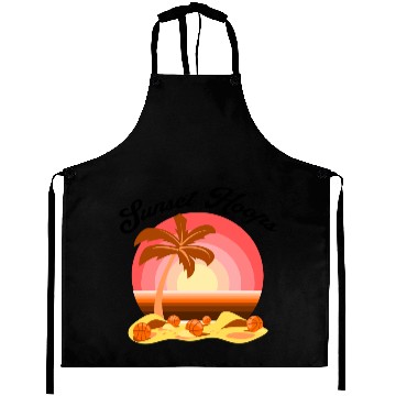 Discover Basketball Gift: Sunset Hoops Aprons
