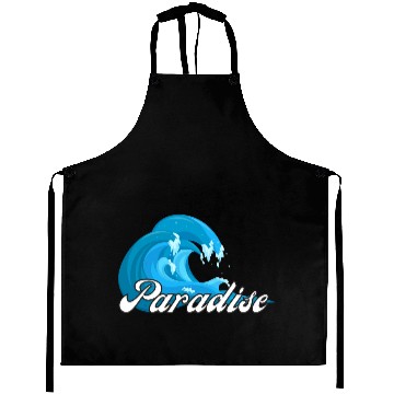 Discover Paradise green Aprons