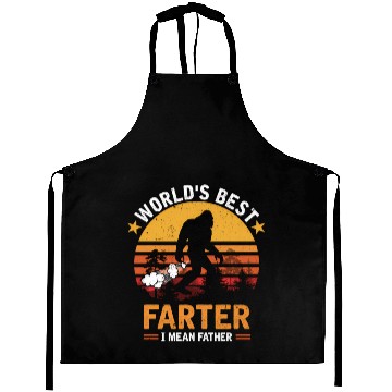 Discover Retro World'S Best Fer I Mean Father Bigfoot Aprons