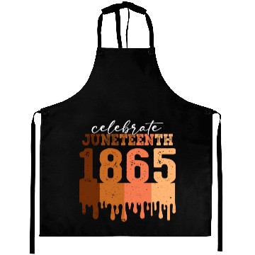 Discover Celebrate Juneteenth 1865 Black Wo African America Aprons
