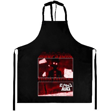 Discover Mob Psycho 100 Black Red Panels Aprons