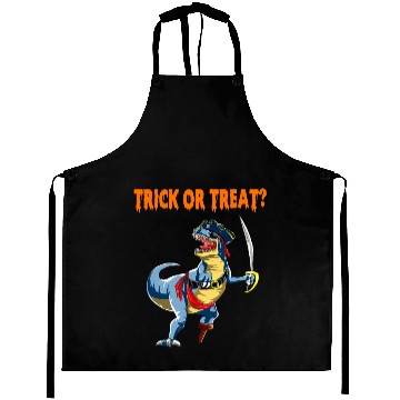 Discover Trick or Treat Halloween Dinosaur T rex Pirate Aprons