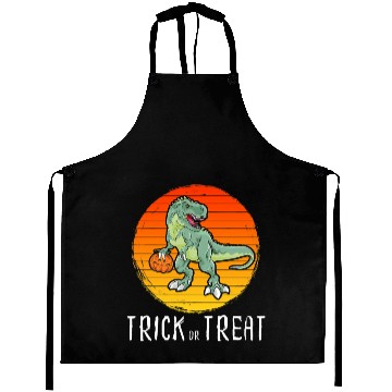 Discover Trick or Treat Halloween Dinosaur T Rex Aprons