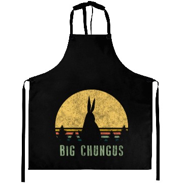 Discover Big Chungus Sunset Meme Video Game Aprons