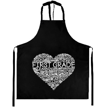 Discover First Grade Teacher Heart Aprons