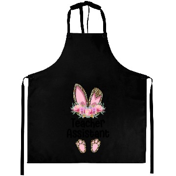 Discover Easter Bunny Ear Teacher Leopard Teacher Assistant Aprons