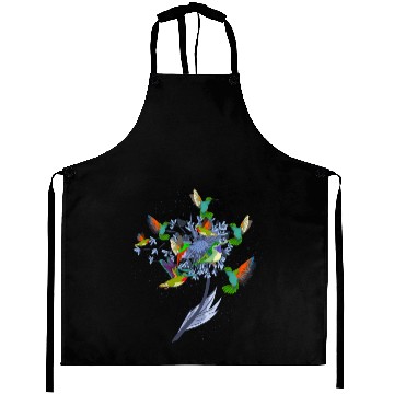 Discover Pretty Nature Animal Flowers Bird Hummingbird Aprons