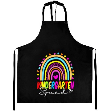 Discover Back To School Kindergarten Squad Rainbow Teacher Aprons
