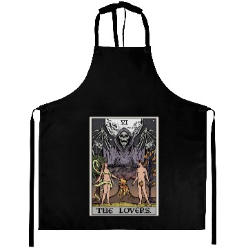 Discover The Tarot Card Halloween Grim Reaper Gothic Horror Aprons