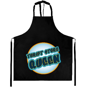 Discover Thrift Store Queen blue orange Aprons
